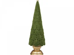 Chic Antique Velours Weihnachtsbaum auf Fuß
