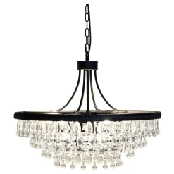 Chic Antique Versailles Kronleuchter mit tropfenformigen Glasprismen