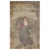 Chic Antique Vintage Schild mit Weihnachtsmann Shabby