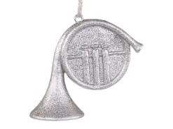 Chic Antique Waldhorn Anhänger mit Glitzer