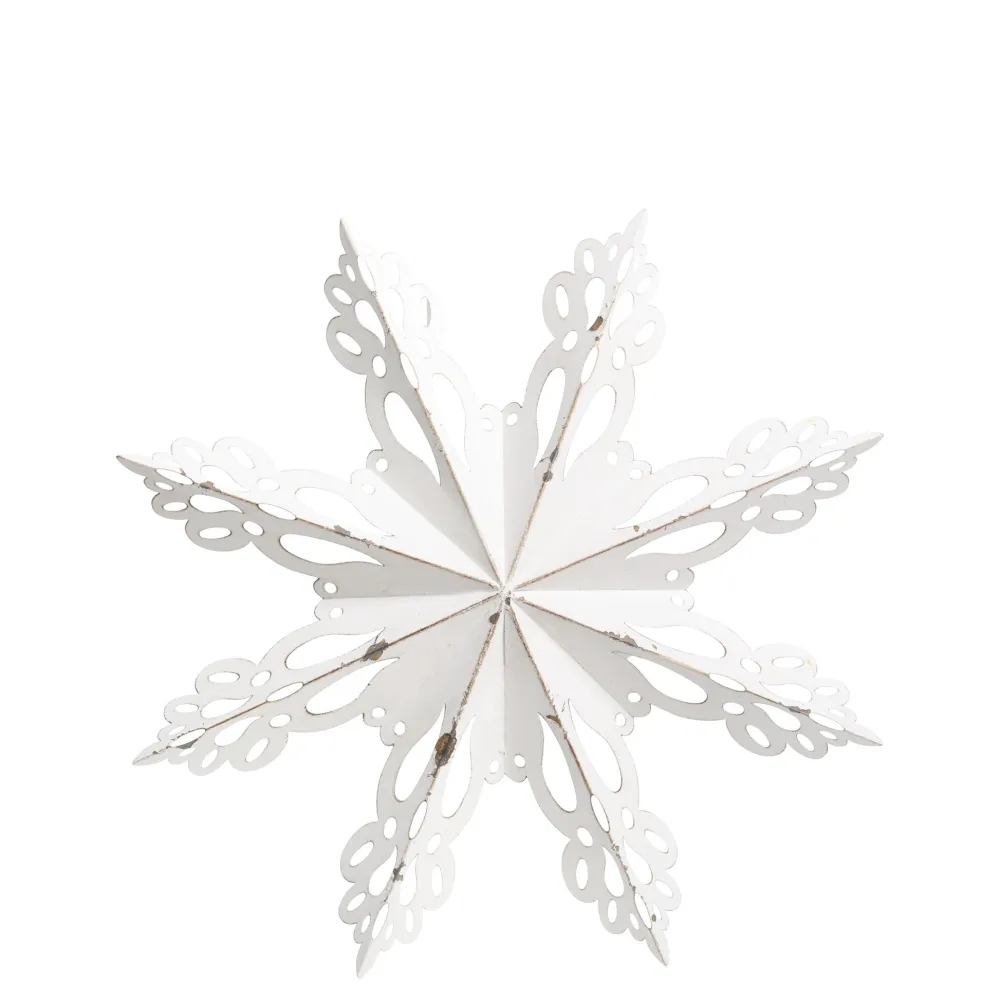 Chic Antique Wanddekor Schneeflocke