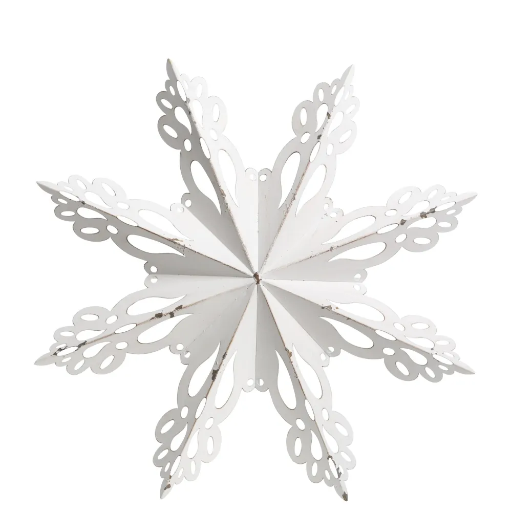 Chic Antique Wanddekor Schneeflocke