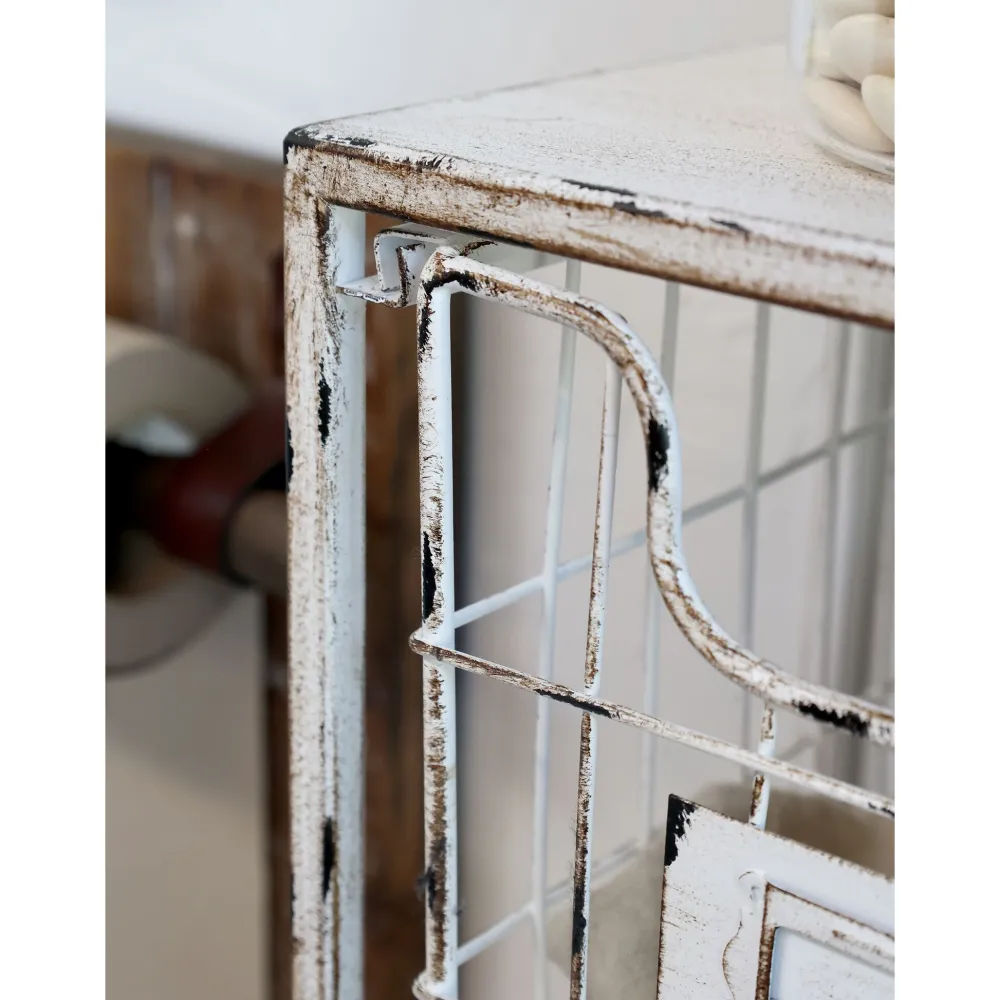 Chic Antique Wandregal mit Schubladen