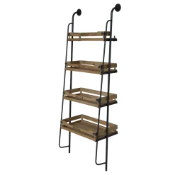 Chic Antique Wand-Regal mit 4 Ablagen