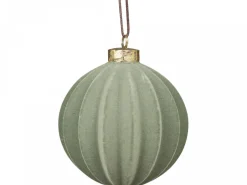 Chic Antique Weihnachtskugel Velours in Fächerstruktur