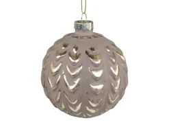 Chic Antique Weihnachtskugel mit Goldmuster Fleche