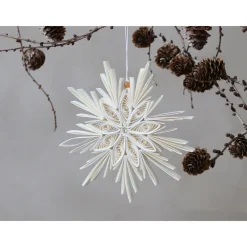 Chic Antique Weihnachtsstern Aufhänger aus Papier