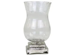 Chic Antique Windlicht auf silbernem Fuss