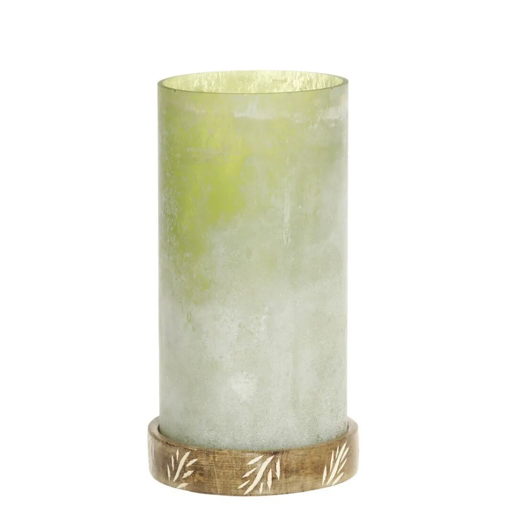 Chic Antique Windlicht mit graviertem Sockel