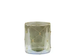 Chic Antique Windlicht mit Eisen Dekor