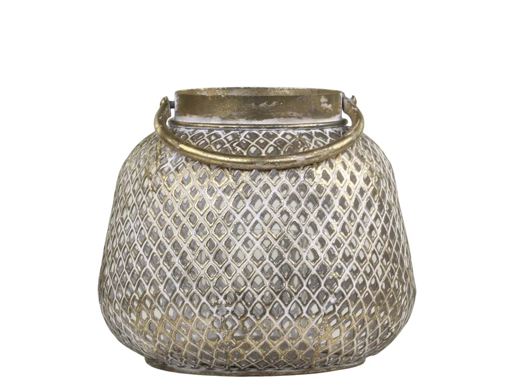 Chic Antique Windlicht Vire mit Muster