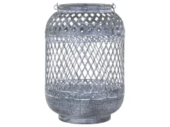 Chic Antique Zink Laterne mit Muster