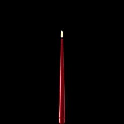 Deluxe Homeart LED Stabkerze mit Lack Real Flame 2er Set