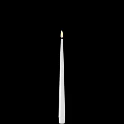 Deluxe Homeart LED Stabkerze mit Lack Real Flame 2er Set