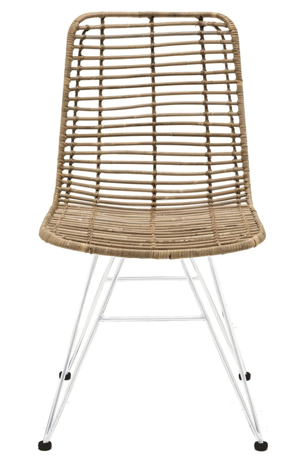 Faktorei Rattan-Stuhl mit Metall Gestell