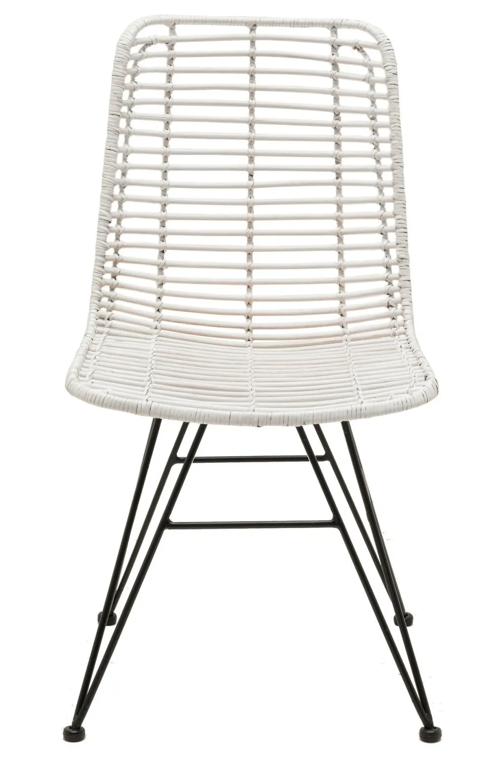 Faktorei Rattan-Stuhl mit Metall Gestell