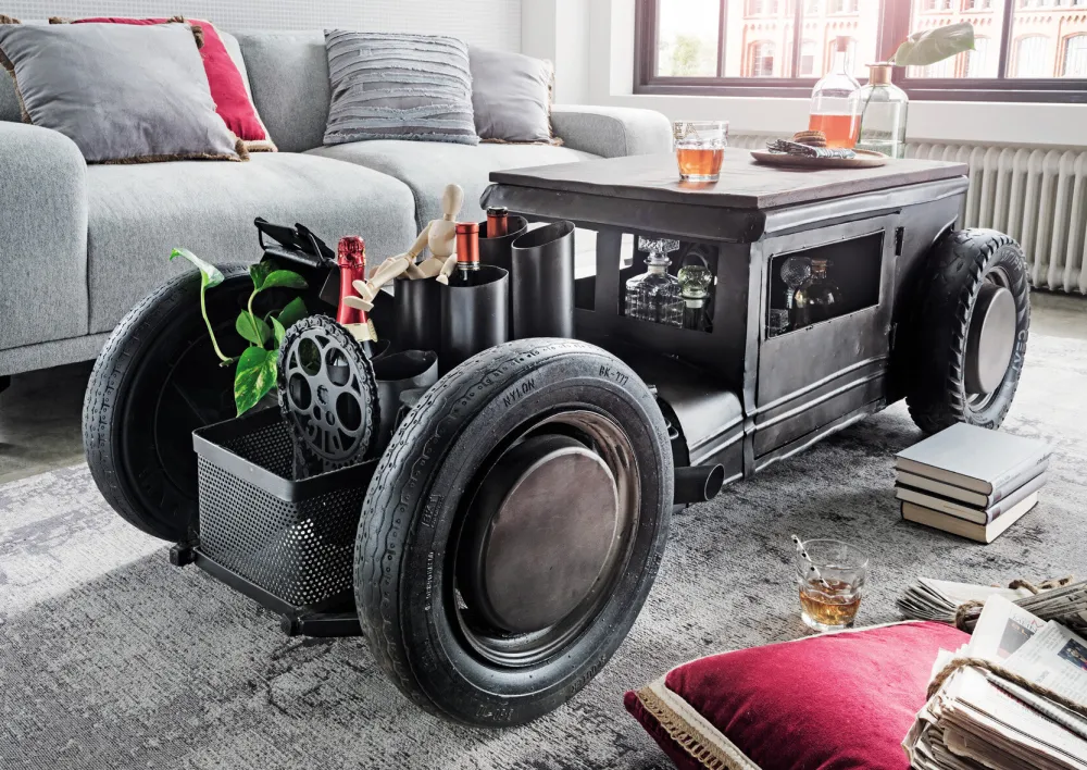 Faktorei Unikat Vintage Couchtisch Car