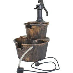 Garden Pleasure Brunnen THALASSO in Holzoptik