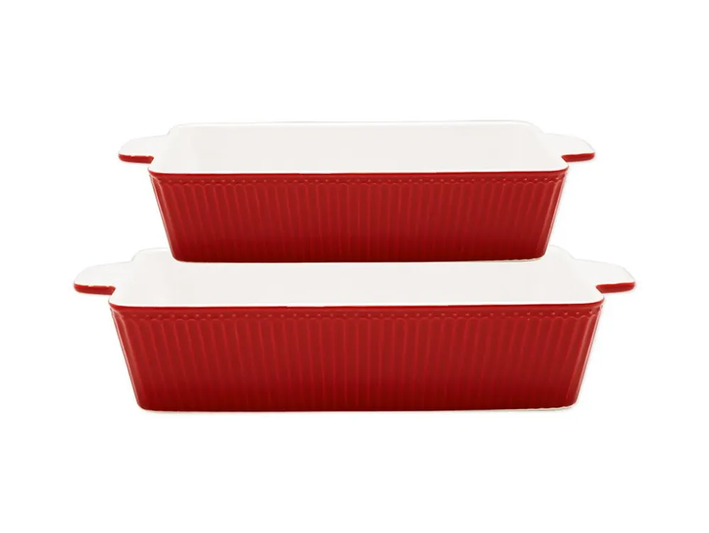 GreenGate Auflaufform Alice rechteckig 2er Set