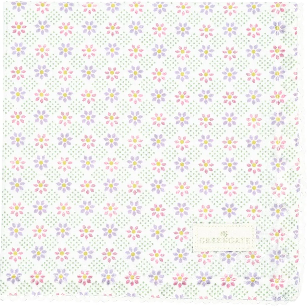 GreenGate Stoffserviette mit Spitze Sybille White
