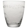 GreenGate Wasserglas klar mit Schliff