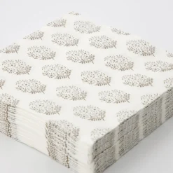 House Doctor Servietten Bouquet hellbraun