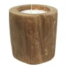 HSM Collection Baumstammkerze Teakholz