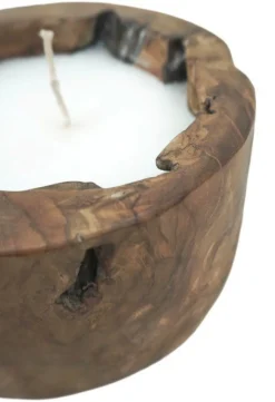 HSM Collection Baumstammkerze Teakholz