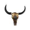 HSM Collection Büffelkopf Gold/Schwarz Metall