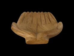 HSM Collection Dekoschale offene Hände Teakholz