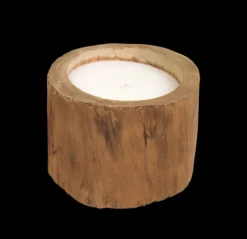 HSM Collection Naturholz Kerze Teak