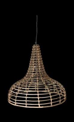 HSM Collection Pendelleuchte Rattan Natur