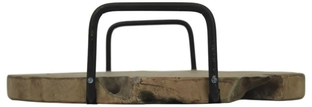 HSM Collection Serviertablett mit Griff Teakholz