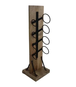 HSM Collection Stehendes Weinregal Holz Metall