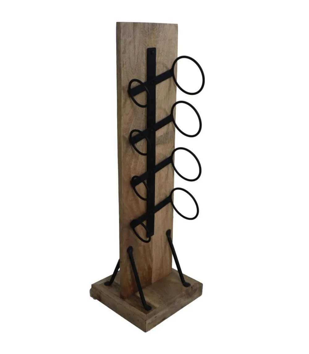 HSM Collection Stehendes Weinregal Holz Metall