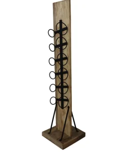 HSM Collection Stehendes Weinregal Holz Metall