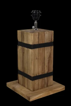 HSM Collection Tischlampe Singa Teak/Eisen