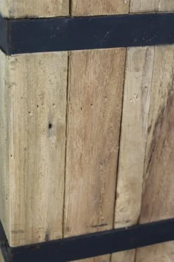 HSM Collection Tischlampe Singa Teak/Eisen