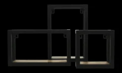 HSM Collection Wandregal Levels aus Mangoholz und Eisen