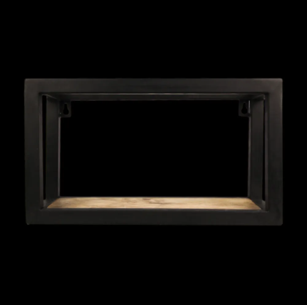 HSM Collection Wandregal Levels aus Mangoholz und Eisen