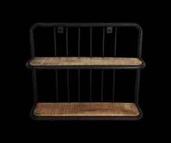 HSM Collection Wandregal Mangoholz/Eisen