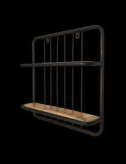 HSM Collection Wandregal Mangoholz/Eisen