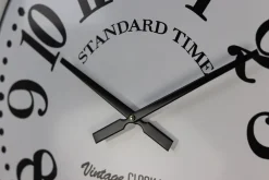 HSM Collection Wanduhr Roman weiß