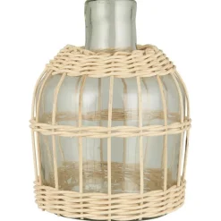 IB Laursen Apothekerglas mit Rattangeflecht