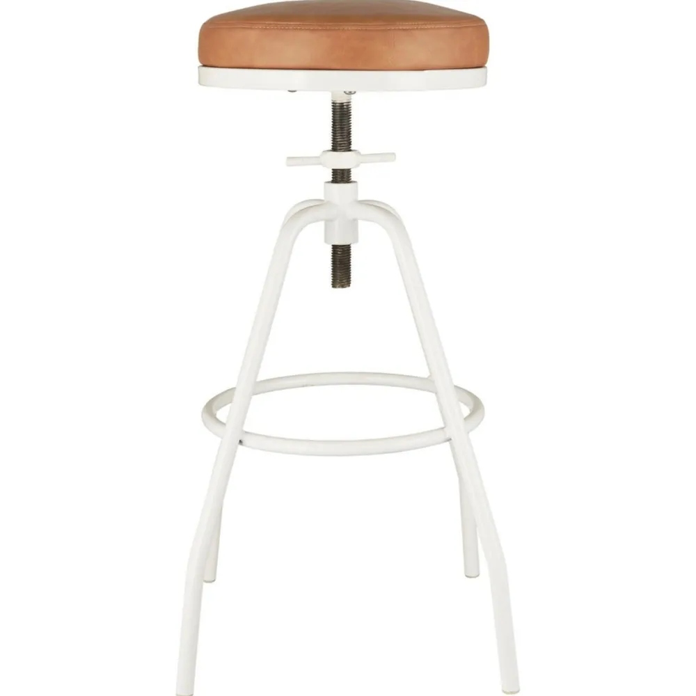 IB Laursen Barhocker höhenverstellbar Kunstledersitz und Metallgestell