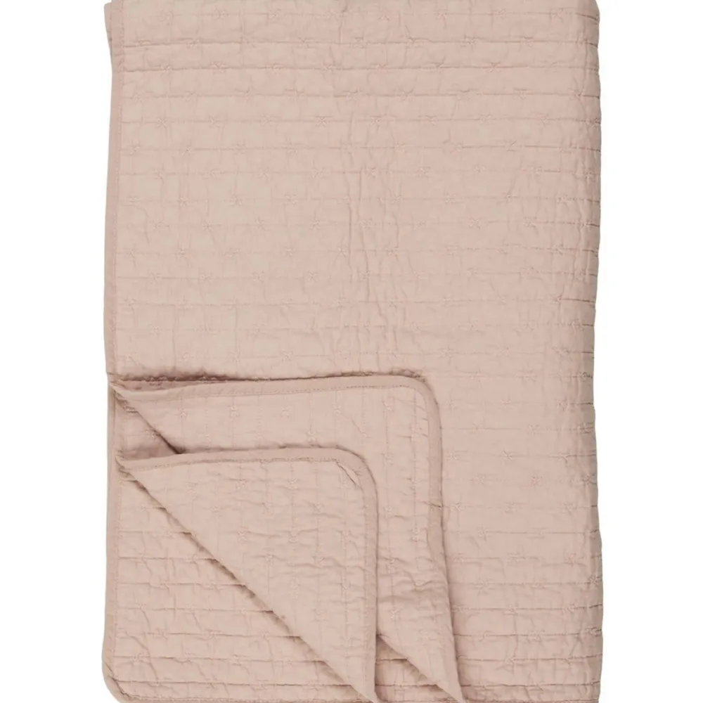 IB Laursen Baumwoll-Quilt mit Kreuzstichen