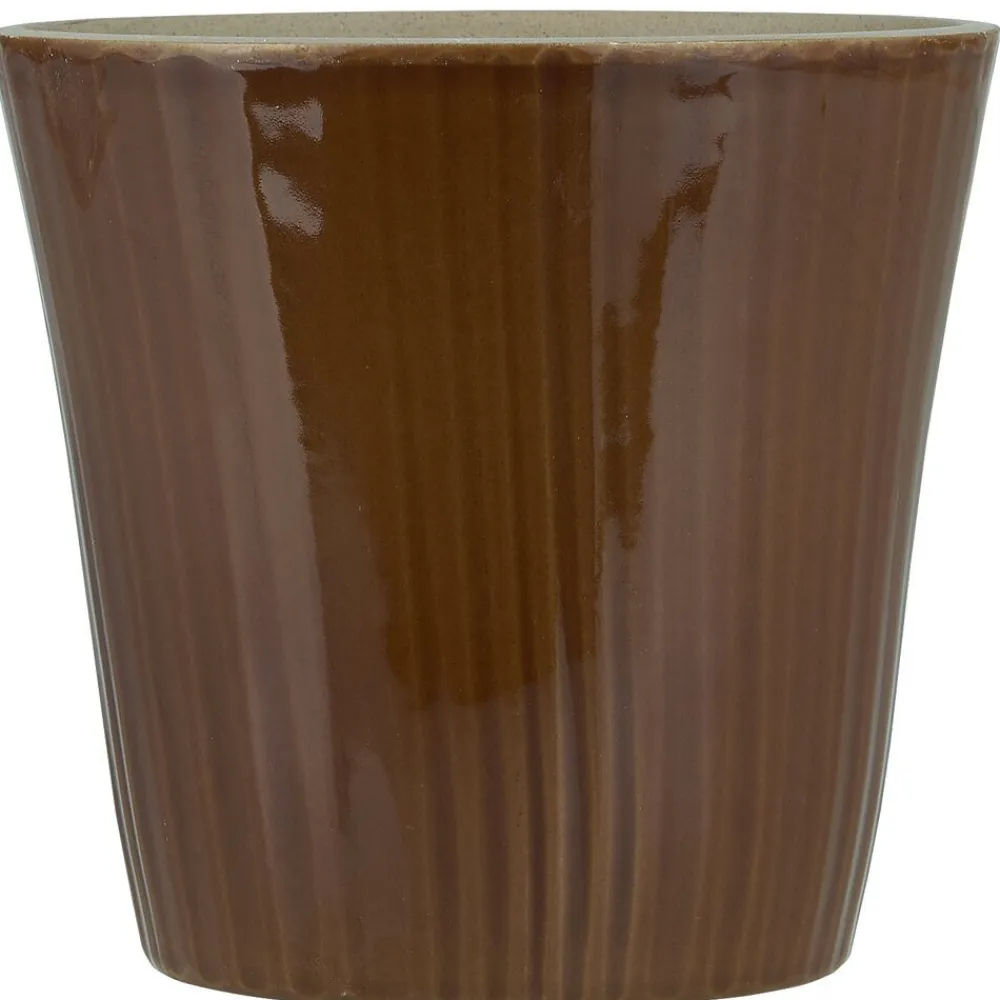 IB Laursen Übertopf konisch mit Rillen