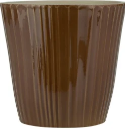 IB Laursen Übertopf konisch mit Rillen