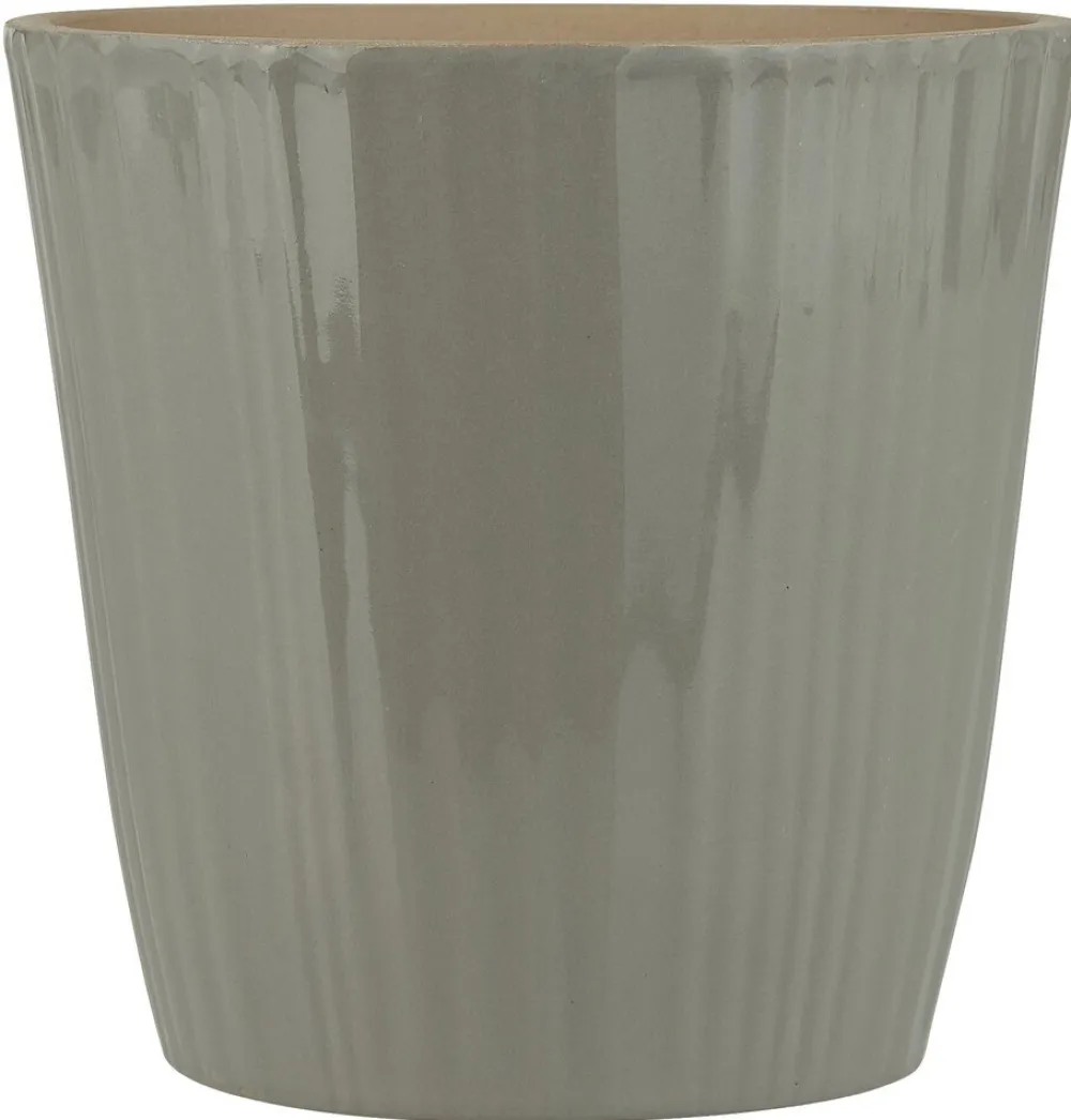 IB Laursen Übertopf konisch mit Rillen