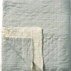 IB Laursen Bettdecke doppelt, doppelt gewebt Karo-Stickerei